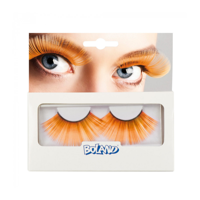 Umělé řasy oranžové  XL